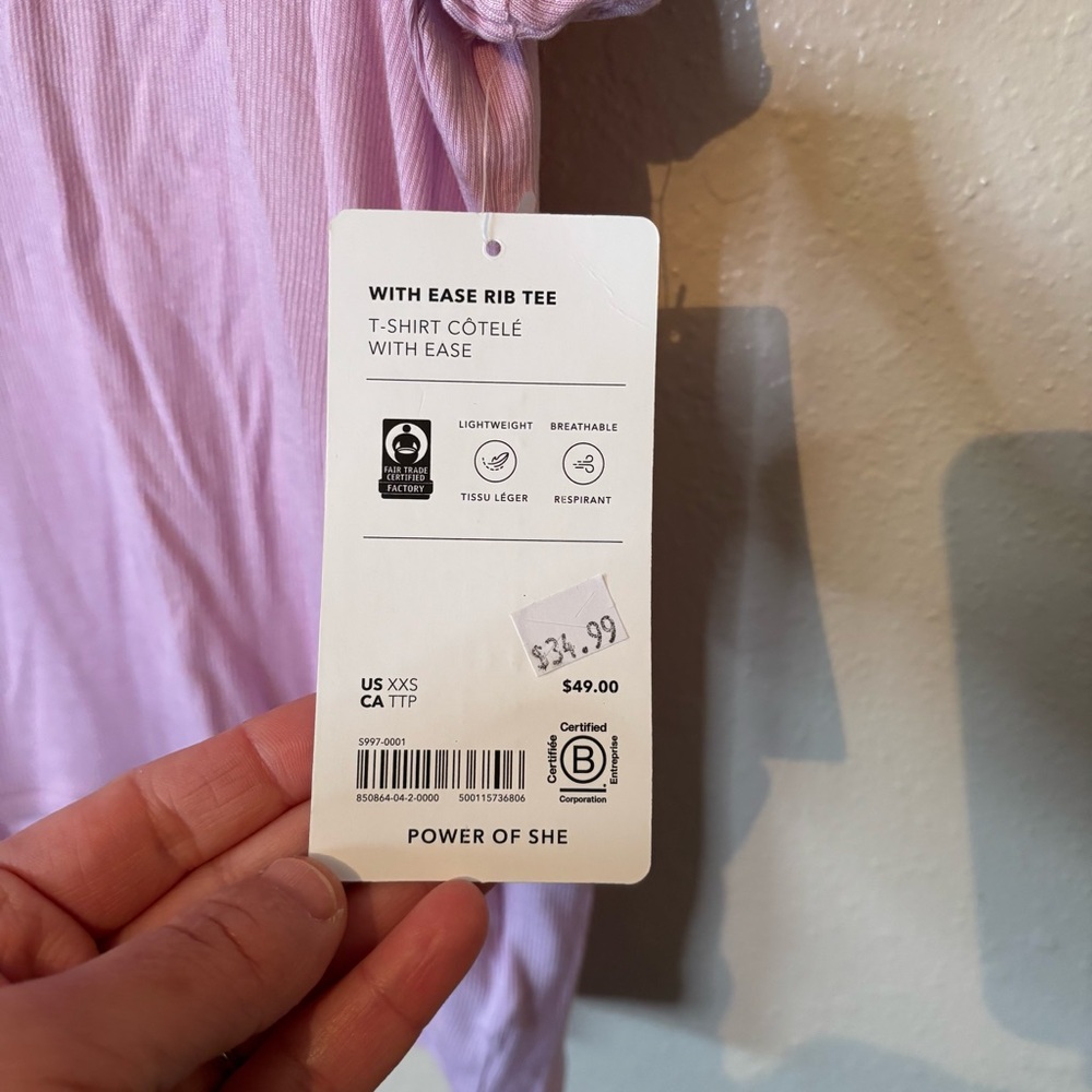 NWT With Ease Rib Tee - Picture 3 of 6